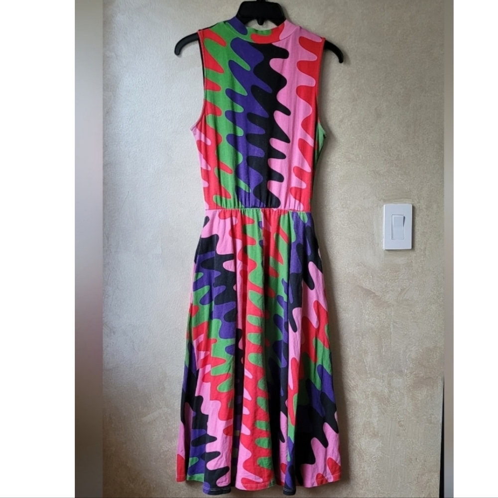 NOOWORKS DAHLIA DRESS IN STATIC PRINT M - Picture 3 of 6